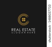 real estate c letter logo... | Shutterstock .eps vector #1488037733