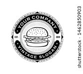 hand drawn burger hamburger... | Shutterstock .eps vector #1462850903