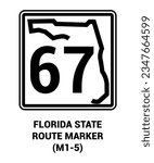 FLORIDA STATE ROUTE MARKER Guide sign US ROAD SYMBOL SIGN MUTCD