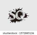 initial s  q and sq flat... | Shutterstock .eps vector #1572885136