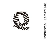 zebra letter q logo icon design ... | Shutterstock .eps vector #1576191430