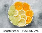 Sliced Composition With Oranges ...