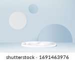 3d render vector of blue... | Shutterstock .eps vector #1691463976