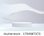 background vector 3d grey... | Shutterstock .eps vector #1704087373