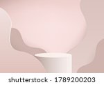 background vector 3d pink... | Shutterstock .eps vector #1789200203