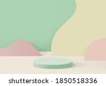 podium 3d background minimal... | Shutterstock .eps vector #1850518336