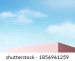 podium abstract minimal scene... | Shutterstock .eps vector #1856961259
