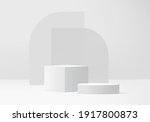 cylinder abstract minimal scene ... | Shutterstock .eps vector #1917800873