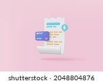 3d bill payment with credit... | Shutterstock .eps vector #2048804876