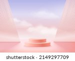 background vector 3d pink... | Shutterstock .eps vector #2149297709