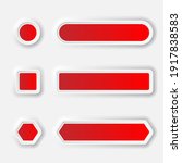 buttons set  red buttons in... | Shutterstock .eps vector #1917838583