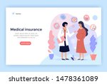 medical insurance for pregnancy ... | Shutterstock .eps vector #1478361089