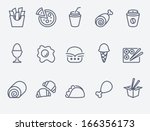 food icons | Shutterstock .eps vector #166356173