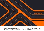 orange and black sports... | Shutterstock .eps vector #2046367976