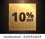 10 off discount banner. special ... | Shutterstock .eps vector #2141912619