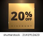 20 off discount banner. special ... | Shutterstock .eps vector #2141912623