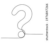 question mark continuous line... | Shutterstock .eps vector #1976847266