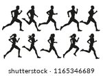 run. running men and women ... | Shutterstock .eps vector #1165346689