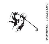 golf player logo  isolated... | Shutterstock .eps vector #1806815293