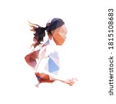 running woman  low polygonal... | Shutterstock .eps vector #1815108683