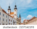 telc  square with church and... | Shutterstock . vector #2157162193