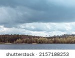 landscape with sky with clouds  ... | Shutterstock . vector #2157188253