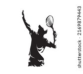 Tennis Player Logo  Abstract...