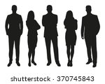 business people  set of vector... | Shutterstock .eps vector #370745843