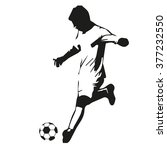 soccer player vector... | Shutterstock .eps vector #377232550