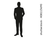 vector silhouette of a man... | Shutterstock .eps vector #408115690