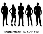 business men and women vector... | Shutterstock .eps vector #575644540