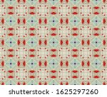 oriental geometric flower tile. ... | Shutterstock . vector #1625297260