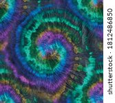 hippie tie dye swirl. vector... | Shutterstock .eps vector #1812486850