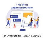 website under construction page.... | Shutterstock .eps vector #2014660493