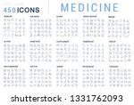 collection of vector line icons ... | Shutterstock .eps vector #1331762093