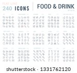 big collection of linear icons. ... | Shutterstock .eps vector #1331762120