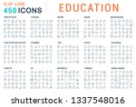 collection of vector line icons ... | Shutterstock .eps vector #1337548016