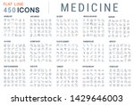 collection of line icons of... | Shutterstock . vector #1429646003