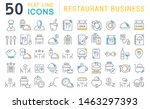set of vector line icons of... | Shutterstock .eps vector #1463297393