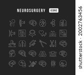 neurosurgery. collection of... | Shutterstock .eps vector #2002763456