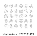 otorhinolaryngology. collection ... | Shutterstock .eps vector #2026971479