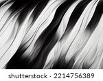 Abstract Black And White Zebra...