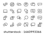 simple set of message line... | Shutterstock .eps vector #1660993366