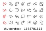 simple set of message line... | Shutterstock .eps vector #1893781813