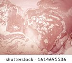watercolor marble. caramel ink... | Shutterstock . vector #1614695536