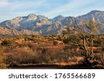 The north side of Pusch Ridge as seen from the north portion of Oro Valley, AZ.