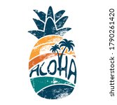 'aloha' Hand Lettering In A...