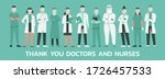 thank you  doctors and nurses... | Shutterstock .eps vector #1726457533