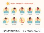 infographic of heatstroke... | Shutterstock .eps vector #1975087673