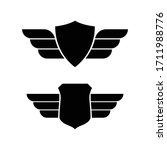 emblem vector set. badge with... | Shutterstock .eps vector #1711988776